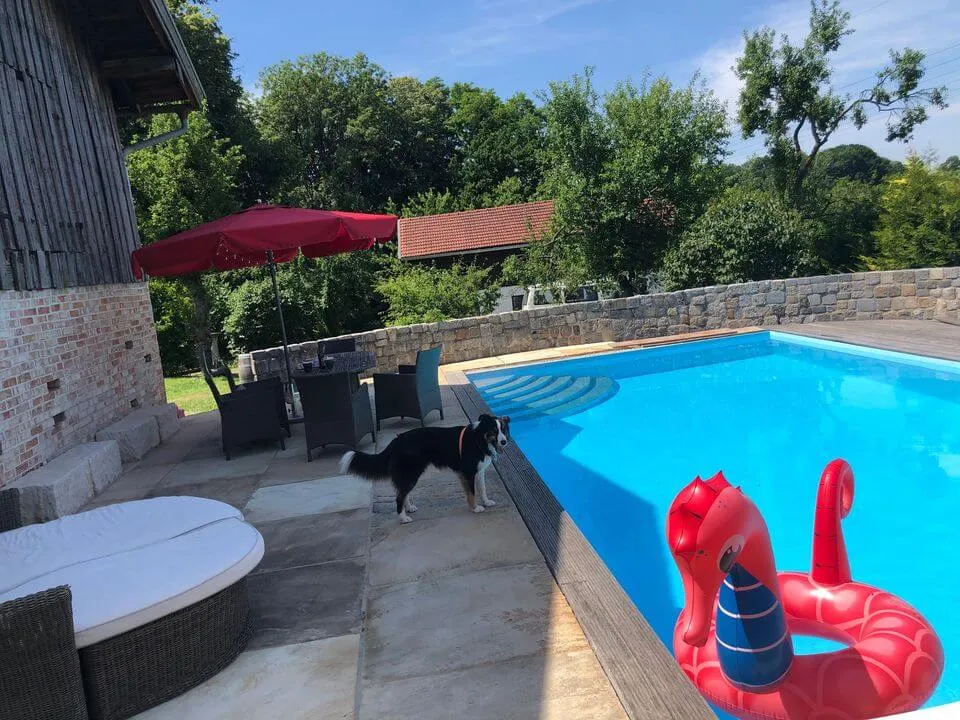 Pflasterbau für Pools